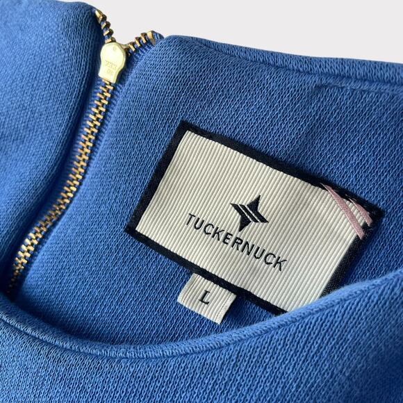 Tuckernuck Baleine Francoise Mod Mini Dress Pockets Gold Buttons Size Large - Picture 9 of 12